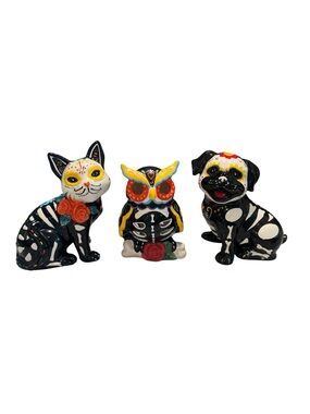 Blue Sky Sugar Skull Animal Set